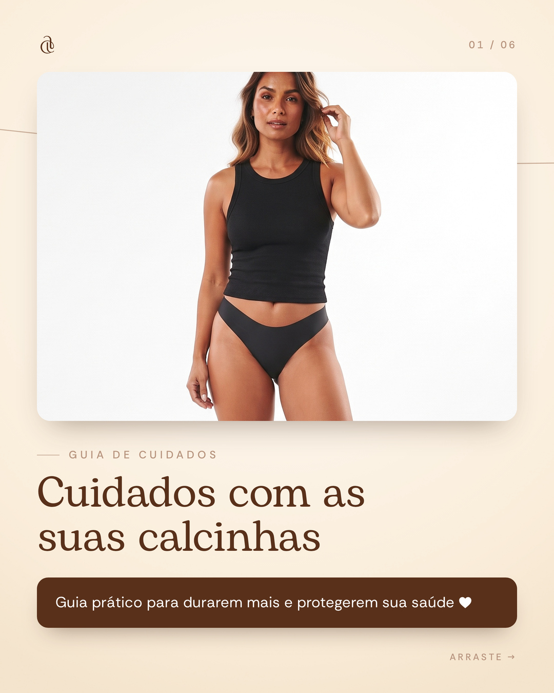 Capa do carrossel Adoncelle com guia de cuidados para peças íntimas