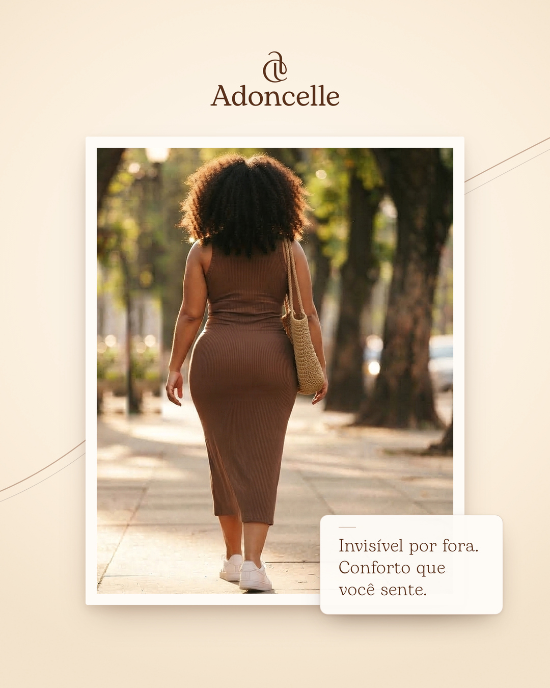 Peça de feed Adoncelle com direção visual elegante