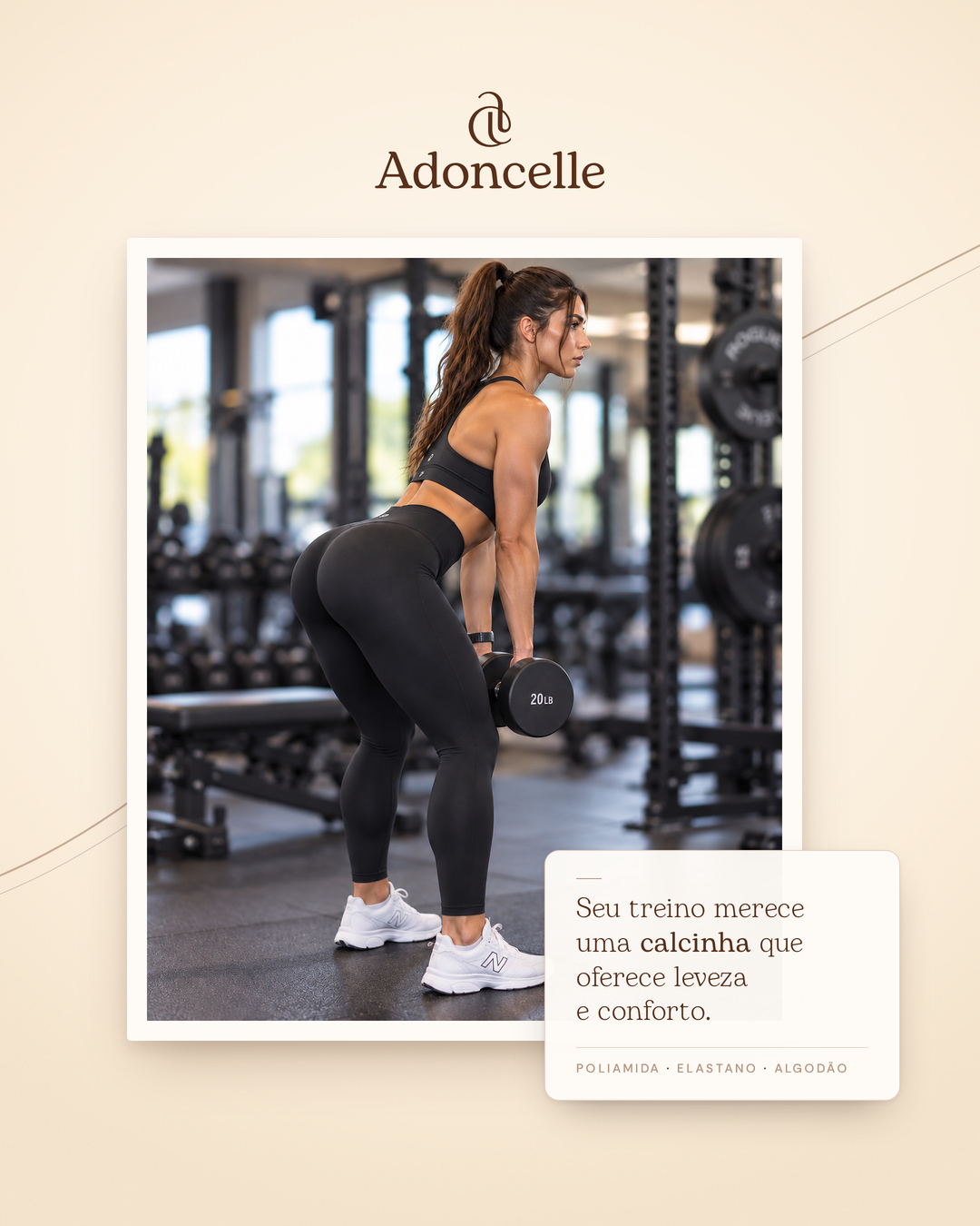 Segunda peça de feed Adoncelle com produto e identidade da marca