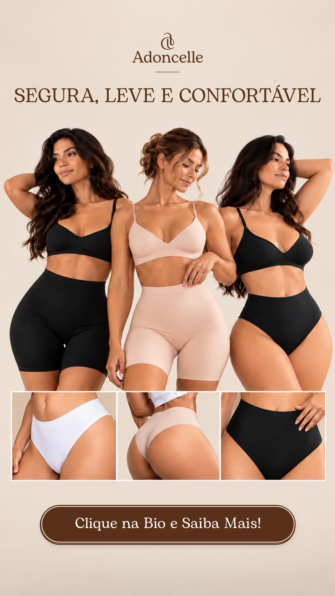 Story Adoncelle apresentando conforto e produto